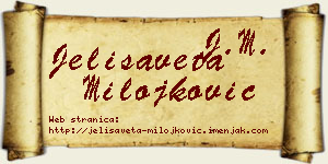 Jelisaveta Milojković vizit kartica